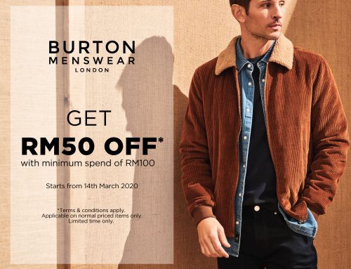 Burton Menswear London – RM50 off
